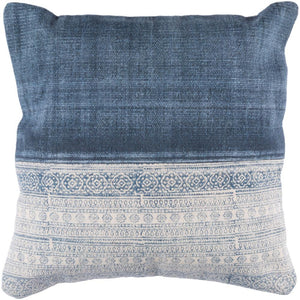 Surya Lola Bohemian/Global Cream, Navy, Pale Blue Pillow Kit LL-004-Wanderlust Rugs