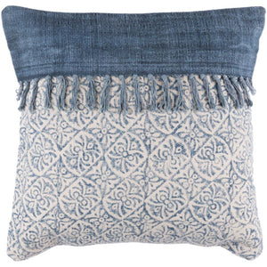 Surya Lola Bohemian/Global Cream, Navy, Pale Blue Pillow Kit LL-005-Wanderlust Rugs