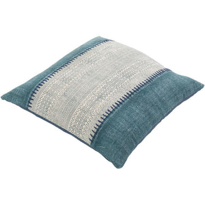 Surya Lola Bohemian/Global Cream, Navy, Pale Blue Pillow Kit LL-008-Wanderlust Rugs