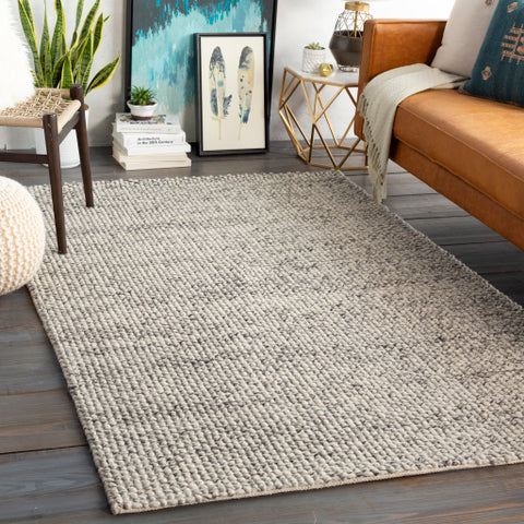 Image of Surya Lucerne Modern Charcoal, Ivory Rugs LNE-1001