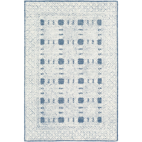 Image of Surya Louvre Traditional Navy, Cream, Ice Blue Rugs LOU-2300