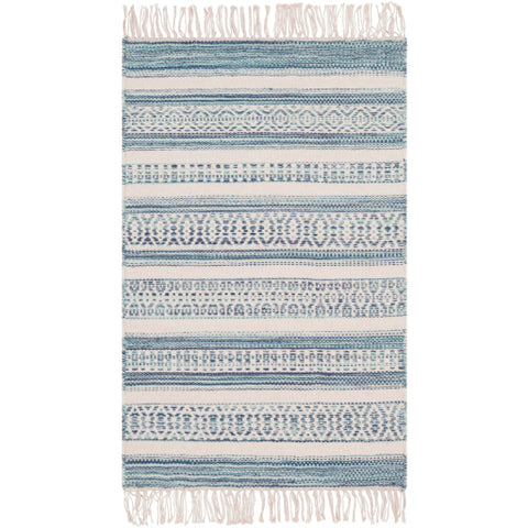 Image of Surya Lawry Cottage Navy, Pale Blue, Cream Rugs LRY-7001