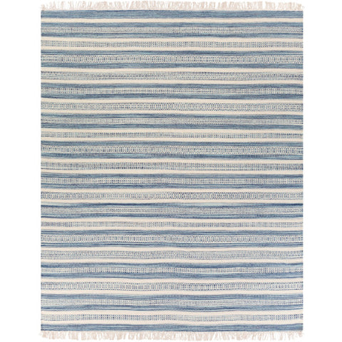 Image of Surya Lawry Cottage Navy, Pale Blue, Cream Rugs LRY-7001