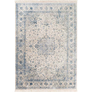 Surya Luxembourg Traditional Denim, Ivory Rugs LUM-1000