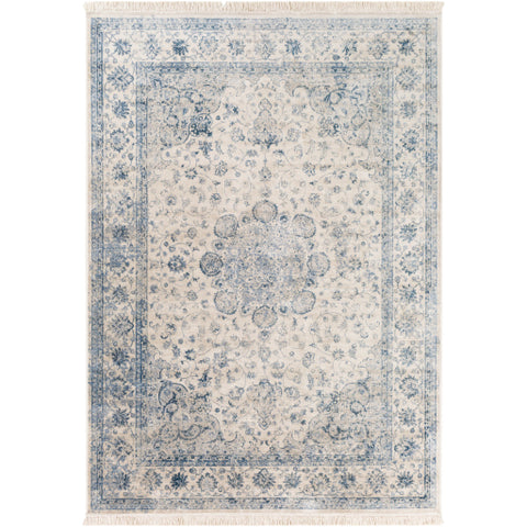 Image of Surya Luxembourg Traditional Denim, Ivory Rugs LUM-1000