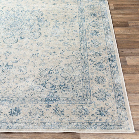 Image of Surya Luxembourg Traditional Denim, Ivory Rugs LUM-1000