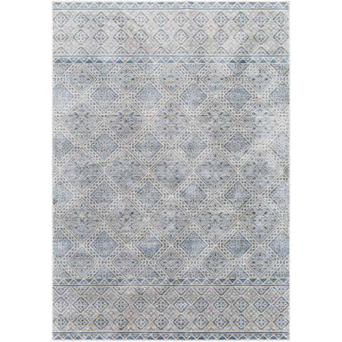 Image of Surya Luxembourg Traditional Denim, Ivory Rugs LUM-1001