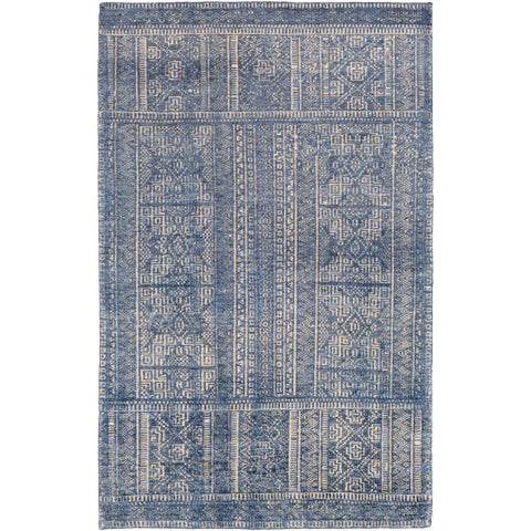 Image of Surya Livorno Traditional Denim, Charcoal, Khaki Rugs LVN-2301