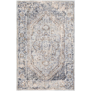 Surya Liverpool Traditional Charcoal, Medium Gray, Silver Gray, White, Ivory, Camel Rugs LVP-2302