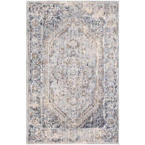 Image of Surya Liverpool Traditional Charcoal, Medium Gray, Silver Gray, White, Ivory, Camel Rugs LVP-2302