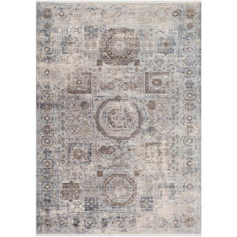 Image of Surya Liverpool Traditional Charcoal, Medium Gray, Silver Gray, White, Ivory, Camel Rugs LVP-2304