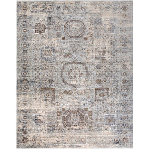 Image of Surya Liverpool Traditional Charcoal, Medium Gray, Silver Gray, White, Ivory, Camel Rugs LVP-2304