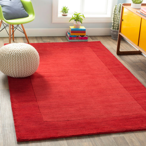 Image of Surya Mystique Modern Dark Red Rugs M-299