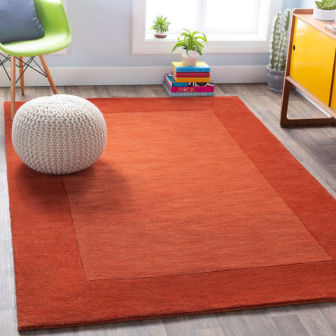 Image of Surya Mystique Modern Burnt Orange Rugs M-300