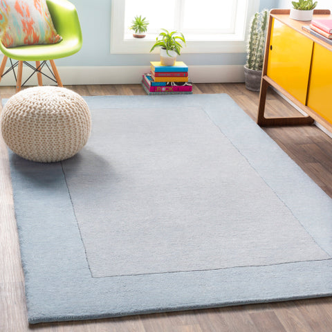 Image of Surya Mystique Modern Medium Gray, Aqua Rugs M-305