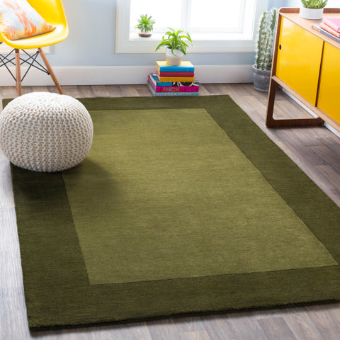 Image of Surya Mystique Modern Dark Green Rugs M-315