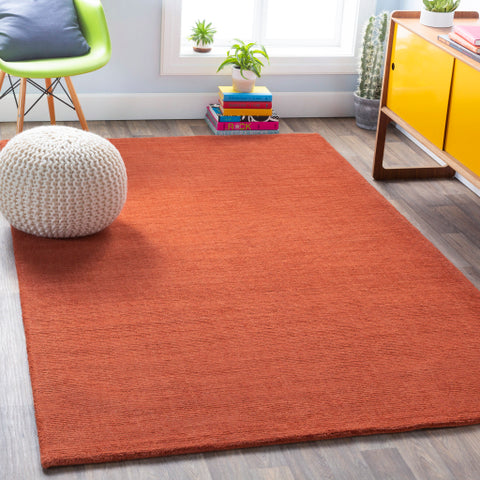 Image of Surya Mystique Modern Burnt Orange Rugs M-332