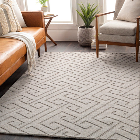 Image of Surya Mystique Modern Light Gray Rugs M-5455