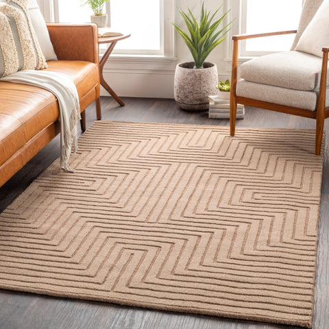 Image of Surya Mystique Modern Tan Rugs M-5467