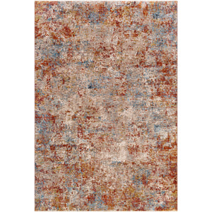 Surya Mirabel Modern Peach, Burnt Orange, Cream, Dark Brown, Saffron, Taupe, Light Gray, Rose, Denim, Sky Blue Rugs MBE-2300