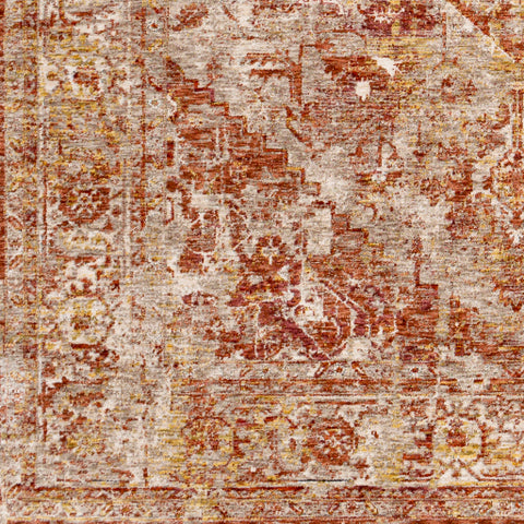 Image of Surya Mirabel Traditional Peach, Burnt Orange, Cream, Dark Brown, Saffron, Taupe, Light Gray, Rose Rugs MBE-2304