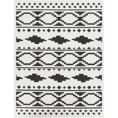 Image of Surya Moroccan Shag Global Black, Charcoal, White Rugs MCS-2305