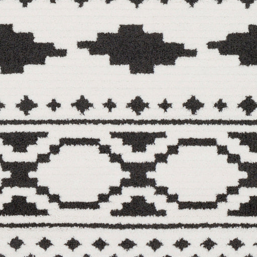 Surya Moroccan Shag Global Black, Charcoal, White Rugs MCS-2305