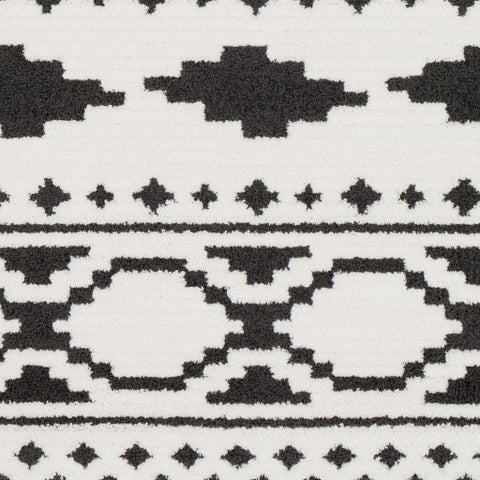 Image of Surya Moroccan Shag Global Black, Charcoal, White Rugs MCS-2305