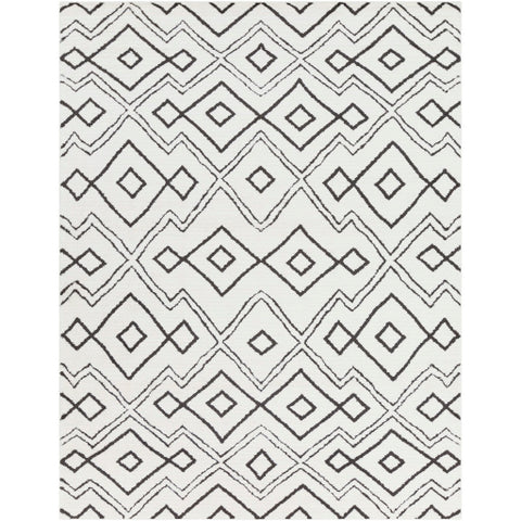 Image of Surya Moroccan Shag Global Black, Charcoal, White Rugs MCS-2308