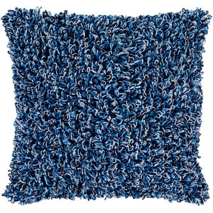 Surya Merdo Texture Bright Blue, White, Navy Pillow Cover MDO-006-Wanderlust Rugs