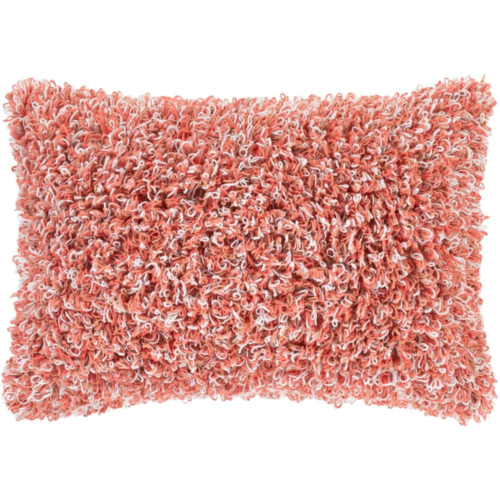 Surya Merdo Texture Coral, White, Pale Pink Pillow Cover MDO-007-Wanderlust Rugs