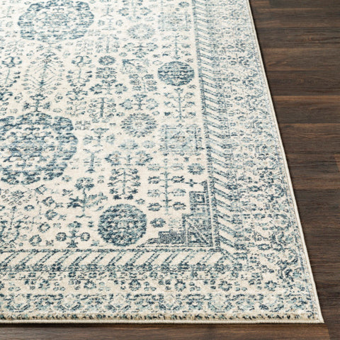 Image of Surya Mesopotamia Traditional Medium Gray, Teal, Navy, Denim, Ivory, Camel Rugs MEP-2300