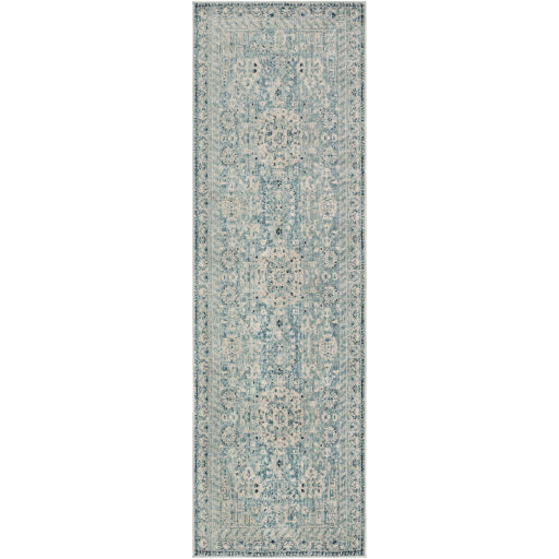 Surya Mesopotamia Traditional Medium Gray, Ivory, Teal, Navy Rugs MEP ...