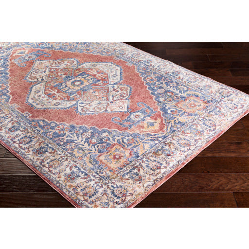 Surya Mahal Traditional Denim, Navy, Rose, Burgundy, Cream, Wheat, Khaki, Dark Green, Bright Orange, Bright Yellow Rugs MHL-2308