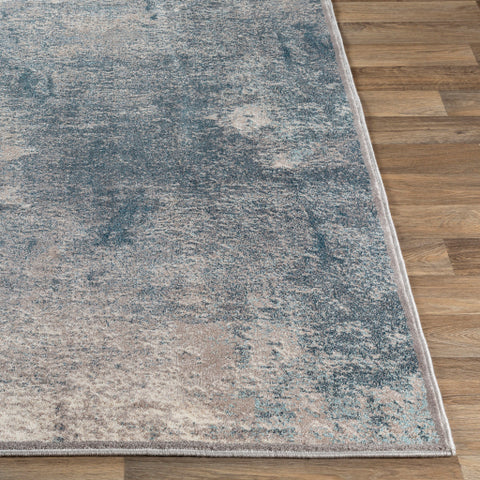 Image of Surya Mediterranean Modern Ivory, Tan, Dark Blue, Aqua Rugs MIE-1003