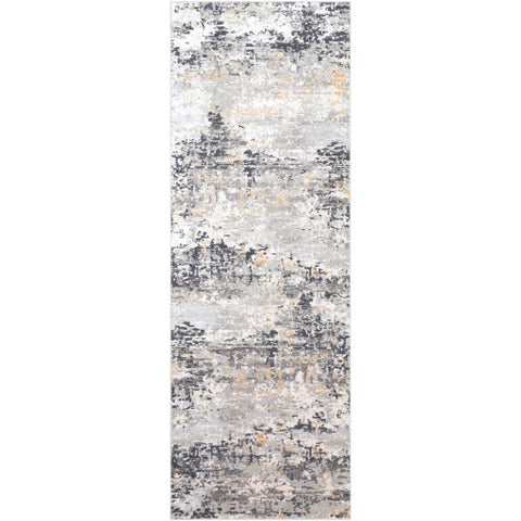 Image of Surya Milano Modern Light Gray, Medium Gray, Mustard, White, Charcoal Rugs MLN-2301