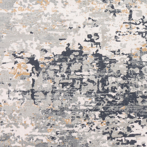 Image of Surya Milano Modern Light Gray, Medium Gray, Mustard, White, Charcoal Rugs MLN-2301