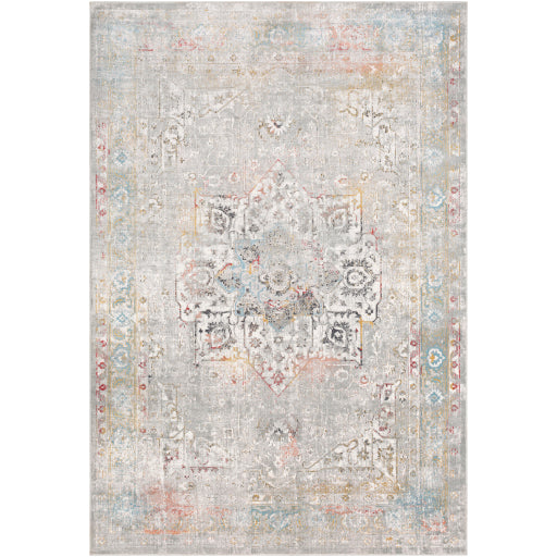 Surya Milano Traditional Light Gray, Mustard, Sky Blue, Bright Red, Camel, Charcoal, White Rugs MLN-2306