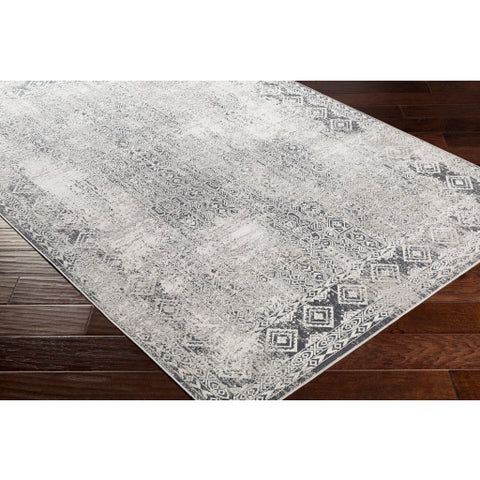 Image of Surya Milano Traditional Light Gray, Charcoal, Medium Gray, White Rugs MLN-2307