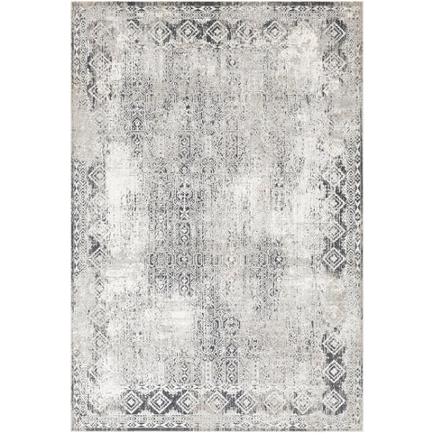 Image of Surya Milano Traditional Light Gray, Charcoal, Medium Gray, White Rugs MLN-2307