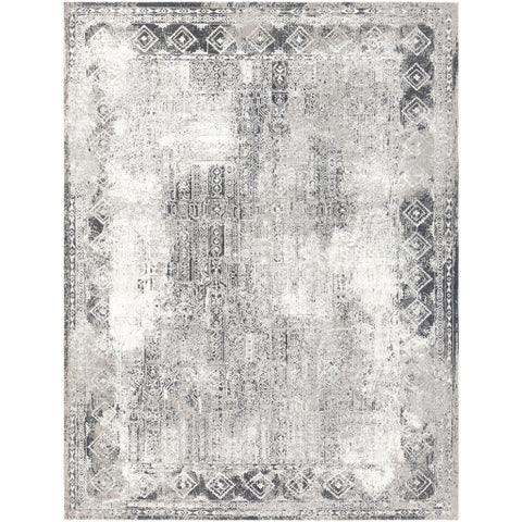 Image of Surya Milano Traditional Light Gray, Charcoal, Medium Gray, White Rugs MLN-2307