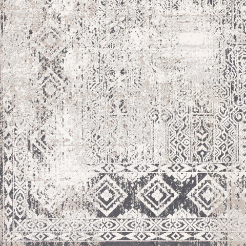 Image of Surya Milano Traditional Light Gray, Charcoal, Medium Gray, White Rugs MLN-2307