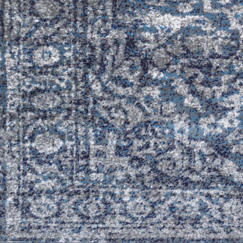 Image of Surya Monte Carlo Traditional Navy, White, Charcoal, Light Gray, Sky Blue Rugs MNC-2301