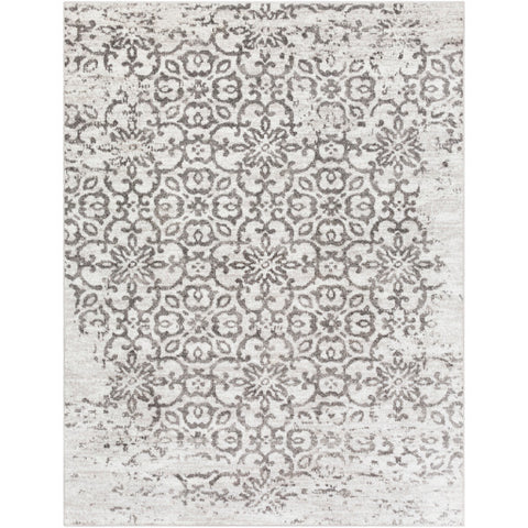 Image of Surya Monte Carlo Traditional Charcoal, Light Gray, White Rugs MNC-2306