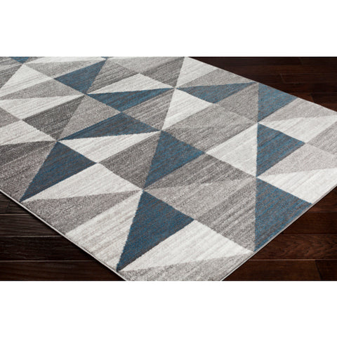 Image of Surya Monte Carlo Modern Light Gray, White, Charcoal, Sky Blue Rugs MNC-2307