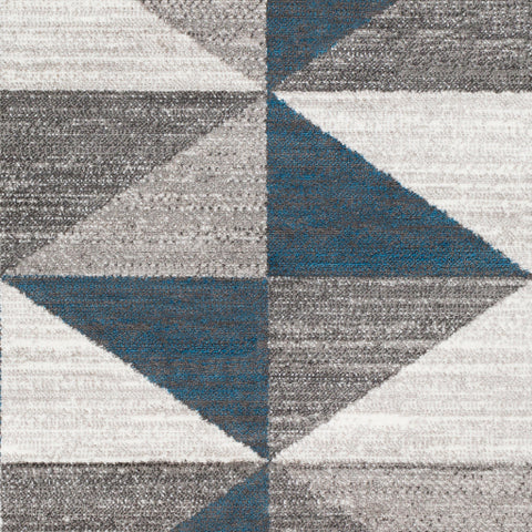 Image of Surya Monte Carlo Modern Light Gray, White, Charcoal, Sky Blue Rugs MNC-2307