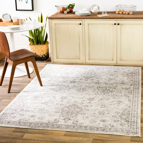 Image of Surya Monte Carlo Traditional Light Gray, White, Charcoal Rugs MNC-2331