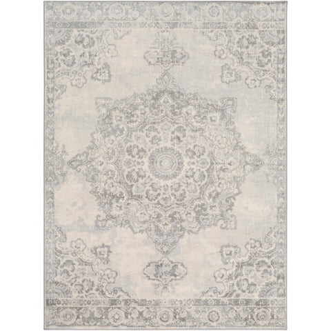 Image of Surya Monaco Traditional Silver Gray, Medium Gray, Cream Rugs MOC-2301