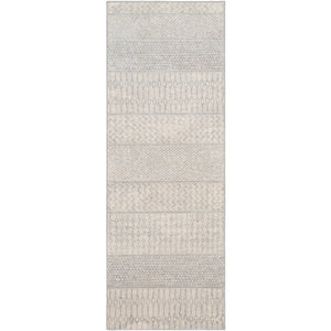 Surya Monaco Global Silver Gray, Medium Gray, Cream Rugs MOC-2306