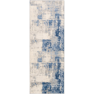 Surya Monaco Modern Navy, Medium Gray, Bright Blue, Silver Gray, Cream Rugs MOC-2324